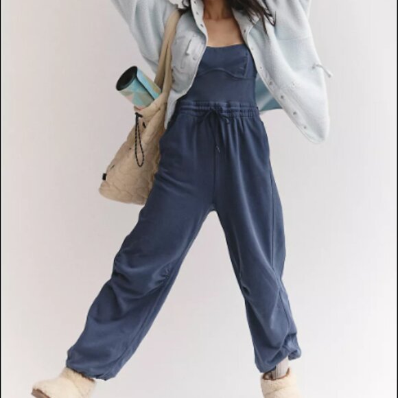 Free People Inbound Onesie NWT - Midnight Navy - Picture 5 of 6